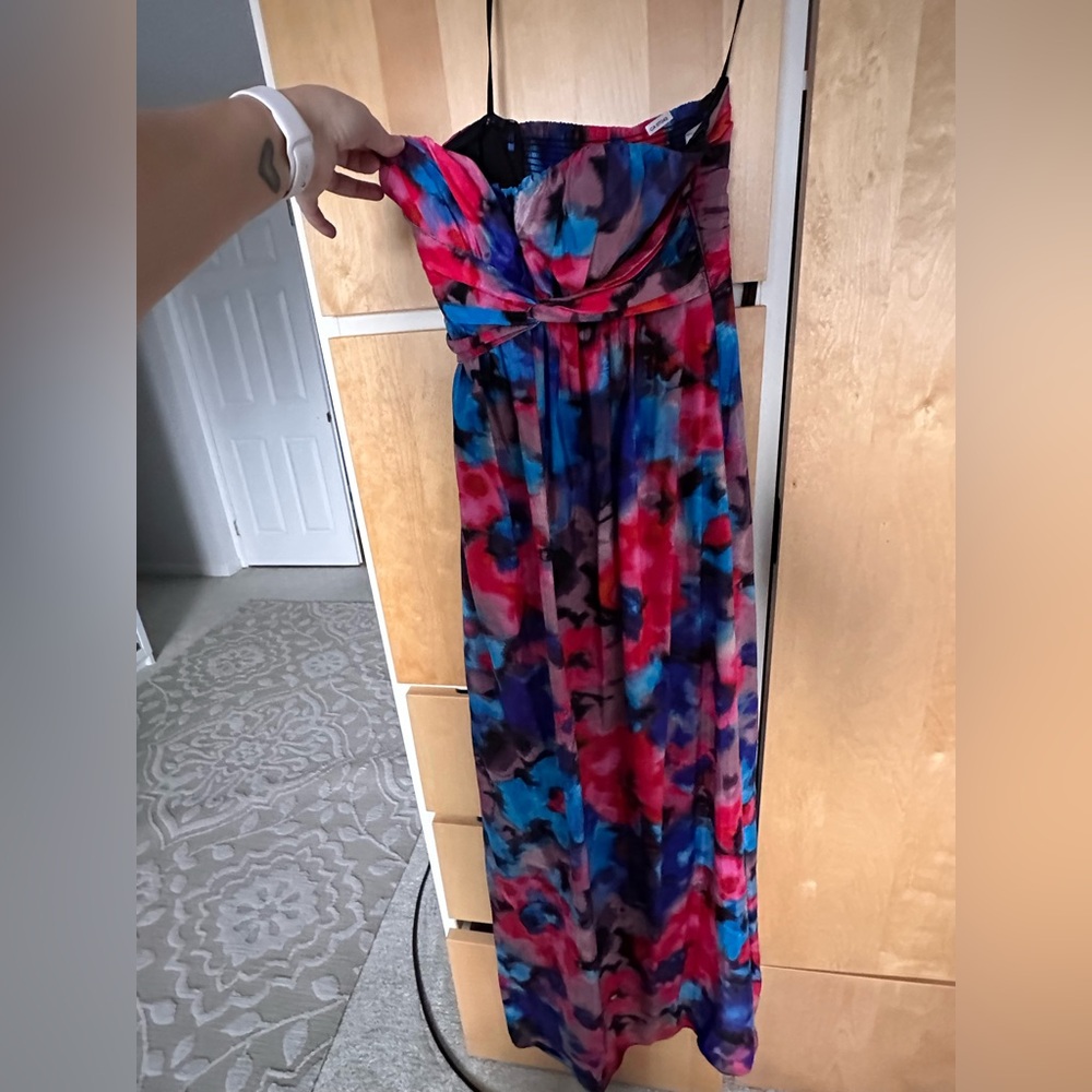 Jessica Simpson Colorful Strapless Dress